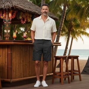 The North Face Mens Horizon Cargo Shorts Asphalt Grey Size 34 Hiking Outdoor